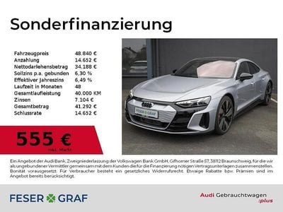 Gebraucht Audi e-tron GT quattro Ambiente 350 kW (476 PS) 2022 Florettsilber metallic Limousine
