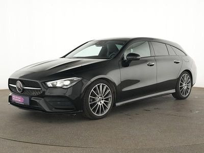 Schwarz Gebraucht 2021 Mercedes CLA200 Shooting Brake AMG line Kombi | 30.345 € (Etwas zu teuer)