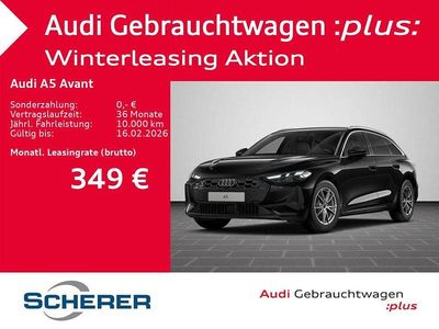 Mythosschwarz metallic (metallic) Gebraucht 2025 Audi A5 Basis Kombi | 47.890 € (Fairer Preis)