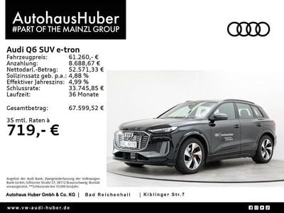 Mythosschwarz metallic Gebraucht 2024 Audi Q6 e-tron Ambiente SUV | 61.260 € (Guter Preis)
