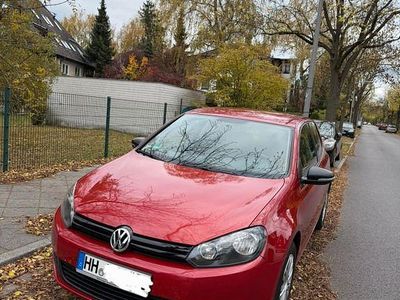 Gebraucht VW Golf VI Trendline 80 PS (58 kW) 2009 Rot Kleinwagen