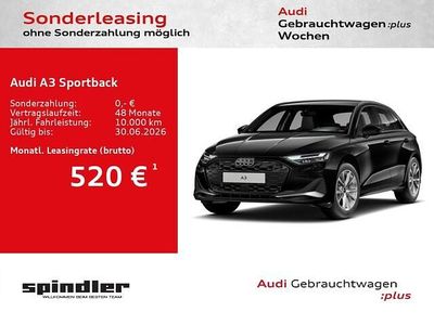 Usata Audi A3 Sportback e-tron Advanced Plus 204 CV (150 kW) 2025 Nero Utilitaria