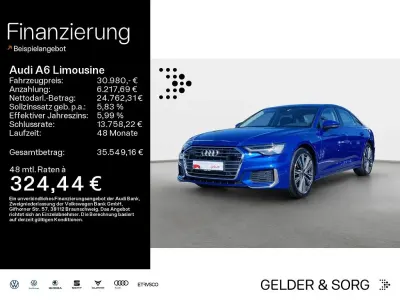Brugt Audi A6 Business 299 HK (219 kW) 2022 Blå Sedan
