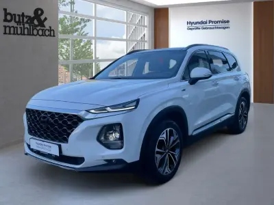 Gebraucht Hyundai Santa Fe Premium 200 PS (147 kW) 2019 White cream / mic SUV