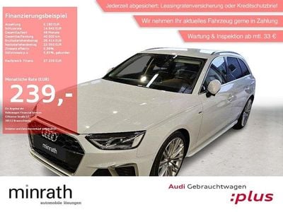 Weiß Gebraucht 2023 Audi A4 S-Line Kombi | 27.230 € (Superpreis)