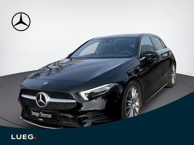 Metalliclack kosmosschwarz Gebraucht 2020 Mercedes A200 AMG Limousine | 24.960 € (Fairer Preis)