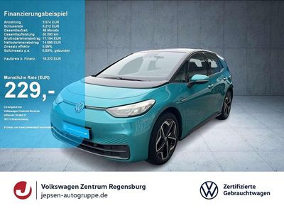 Gebraucht VW ID.3 Pure 110 kW (150 PS) 2021 Makenatürkis metallic schwarz Kleinwagen