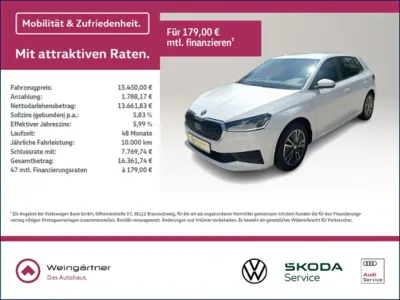 Gebraucht Skoda Fabia Business Line 95 PS (69 kW) 2022 Weiß Kleinwagen