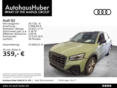 Gebraucht Audi Q2 S-Line 150 PS (110 kW) 2023 Apfelgrün metallic (metallic) SUV