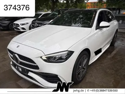 Gebraucht Mercedes C300e AMG line 313 PS (230 kW) 2022 Polarweiss  unilack Kombi