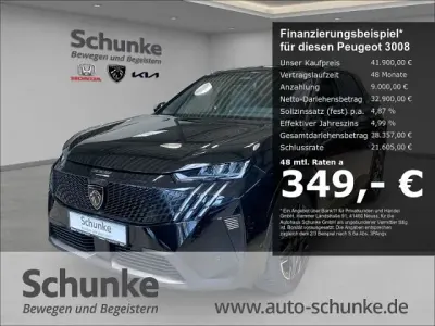 Neu Peugeot 3008 Allure 145 PS (106 kW) 2026 Schwarz SUV