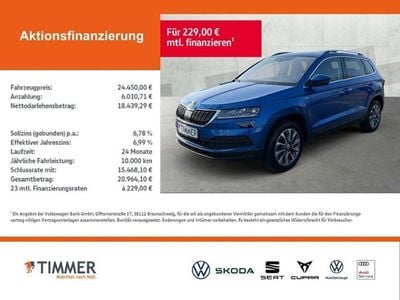 Gebraucht Skoda Karoq Clever 150 PS (110 kW) 2022 Blau SUV