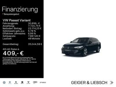 Gebraucht VW Passat Business 150 PS (110 kW) 2025 Grenadillschwarz metallic Kombi