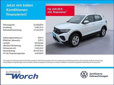 Neu VW T-Cross 95 PS (69 kW) 2025 Pure white SUV
