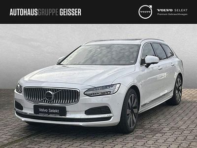 Neu Volvo V90 Ultra 455 PS (334 kW) 2025 Crystal weiß perleffekt Kombi