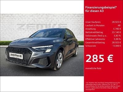 Usata Audi A3 S-Line 150 CV (110 kW) 2023 Grigio Berlina