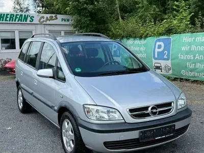 Gebraucht Opel Zafira Enjoy 125 PS (91 kW) 2004 Silber Van / Kleinbus