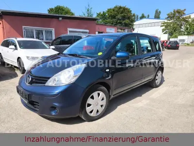 Gebraucht Nissan Note Acenta 88 PS (64 kW) 2010 Blau Kleinwagen