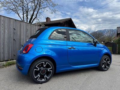 Usata Fiat 500C Sport 69 CV (50 kW) 2017 Blu Cabrio