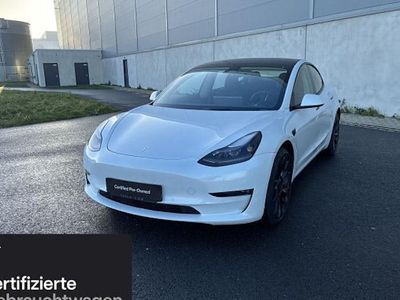 Weiß Gebraucht 2021 Tesla Model 3 Performance Limousine | 30.500 € (Fairer Preis)