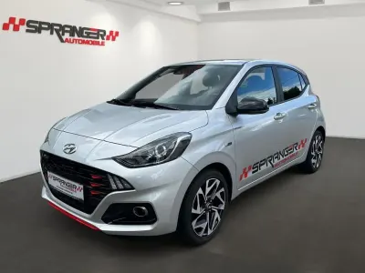 Gebraucht Hyundai i10 N Line 101 PS (74 kW) 2023 Sleck silver metallic Kleinwagen
