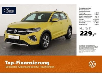 Gebraucht VW T-Cross R-line 116 PS (85 kW) 2024 Gelb SUV