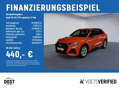 Gebraucht Audi Q3 S-Line 190 PS (139 kW) 2020 Orange SUV