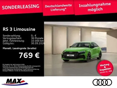 Neu Audi RS3 Sport 400 PS (294 kW) 2026 Grün Limousine
