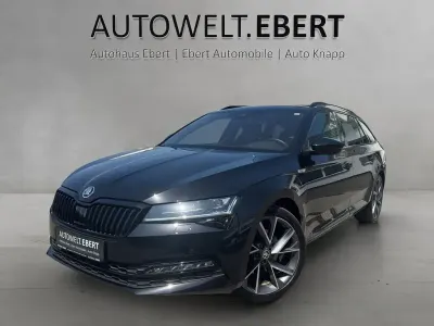 Gebraucht Skoda Superb SportLine 190 PS (139 kW) 2024 Schwarzmagic perleffekt Kombi