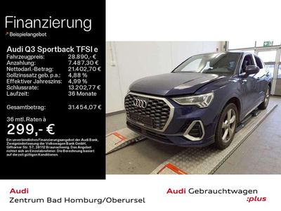 Designo mysticblau perl. indiv Gebraucht 2022 Audi Q3 S-Line SUV | 28.890 € (Fairer Preis)