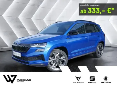 Neu Skoda Karoq SportLine 190 PS (139 kW) 2026 Blau (blau / raceblau) SUV