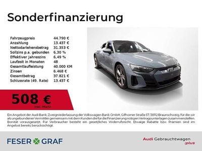 Kemoragrau metallic Gebraucht 2021 Audi e-tron GT quattro Ambiente Limousine | 44.790 € (Fairer Preis)