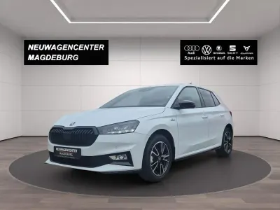 Neu Skoda Fabia Dynamic 150 PS (110 kW) 2026 Moonweiss metallic/black magi Kleinwagen