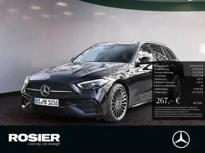 Brugt Mercedes C180 AMG line 170 HK (125 kW) 2026 Sort Stationcar