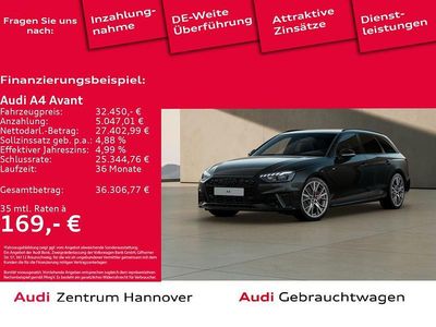 Mythosschwarz metallic Gebraucht 2023 Audi A4 S-Line Kombi | 32.450 € (Guter Preis)