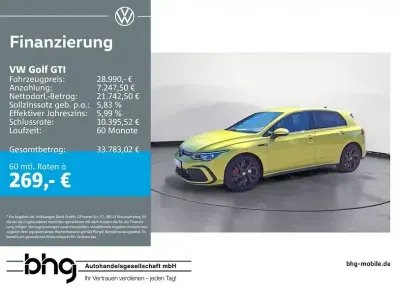Gebraucht VW Golf VIII GTI 245 PS (180 kW) 2024 Limonengelb metallic Limousine