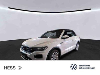Gebraucht VW T-Roc Cabriolet R-line 150 PS (110 kW) 2021 Pure white/schwarz Cabrio