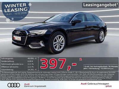 Mythosschwarz metallic Gebraucht 2025 Audi A6 Advanced Kombi | 48.890 € (Superpreis)