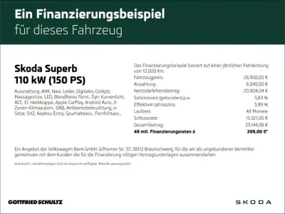 Usata Skoda Superb Premium Edition 150 CV (110 kW) 2022 Argento Station wagon