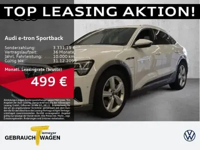 Gebraucht Audi e-tron Sportback S-Line 300 kW (408 PS) 2023 Weiß SUV