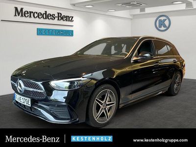Obsidianschwarz Gebraucht 2024 Mercedes C300e AMG Kombi | 55.850 €