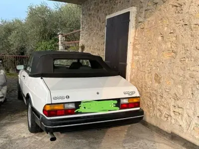 Usata Saab 900 Cabriolet 141 CV (103 kW) 1991 Bianco Cabrio