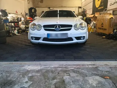 Gebraucht Mercedes SL55 AMG AMG 500 PS (367 kW) 2003 Weiß Cabrio