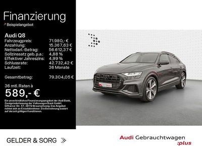 Gebraucht Audi Q8 S-Line 286 PS (210 kW) 2022 Daytonagrau perleffekt SUV