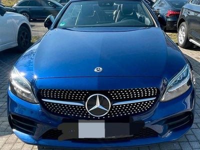 Usata Mercedes C200 184 CV (135 kW) 2021 Blu Cabrio