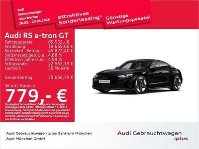 Gebraucht Audi e-tron GT quattro Sport 439 kW (598 PS) 2021 Mythosschwarz metallic Limousine
