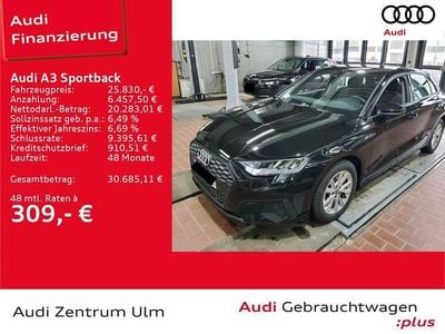 Usata Audi A3 116 CV (85 kW) 2023 Nero Berlina