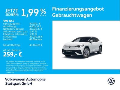 Gebraucht VW ID.5 Pro 210 kW (286 PS) 2025 Gletscherweiß metallic/schwarz SUV