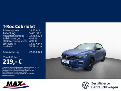 Gebraucht VW T-Roc R-line Edition 150 PS (110 kW) 2021 Ravennablau matt/schwarz SUV