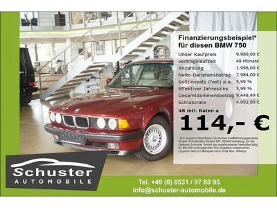 Second-hand BMW 750L 299 CP (219 kW) 1991 Roșu Berlinǎ